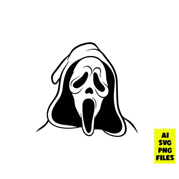 Scream Mask Svg, Ghost Svg, Heart Svg, Halloween Svg, Valent - Inspire ...