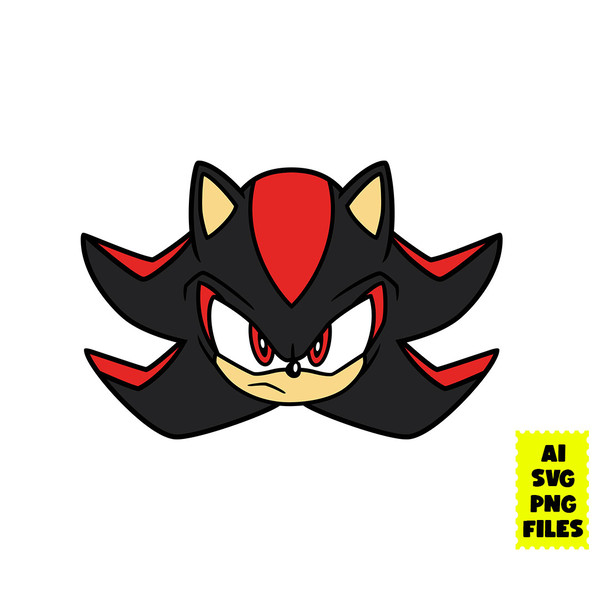 Shadow Face Sonic X - Shadow The Hedgehog Face, HD Png Download