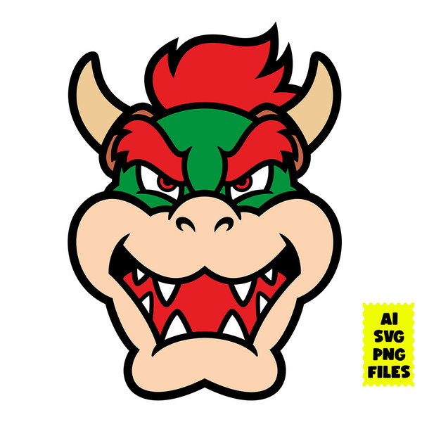 Crying Bowser Png File, Super Mario Sad Bowser Png File, Super Mario Bowser  High Quality Png File,Super Mario Svg File,Super Mario Bowser