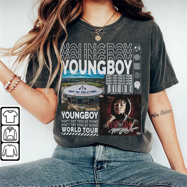 YoungBoy Never Broke Again Rap Shirt, Y2K 90s Hiphop Merch V - Inspire  Uplift