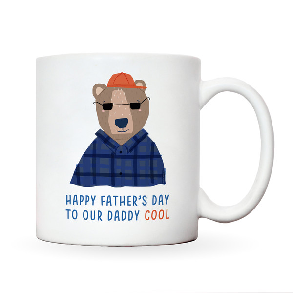 Daddy cool bear mug  illustrated daddy bear fathers day mug  fathers day gift for dad  dad mug father's day mug  father's day gift - 5.jpg