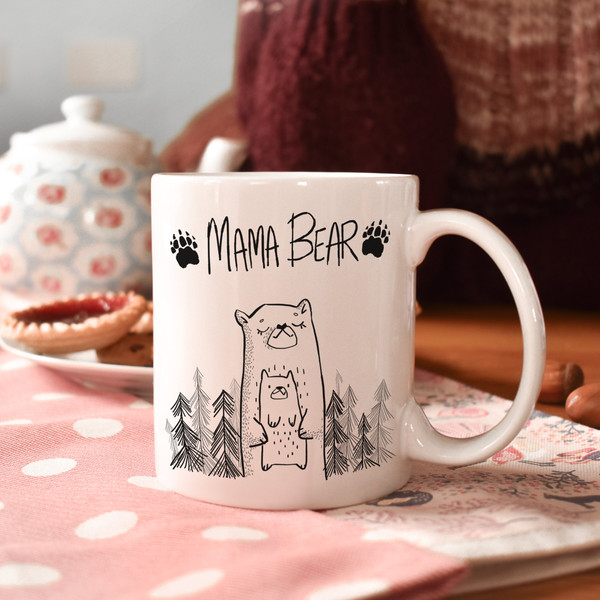 Mama and Baby Bear Ceramic Mug, Mother Day Gifts