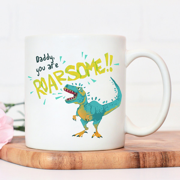 You are roarsome dad mug Daddy mug  Father Mug, Dad Gift, Funny Gift for Dad, Funny Dad, Gift For Dad, Christmas Dad mg2s - 6.jpg