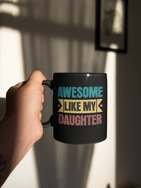 Dad From Daughter, Dad Mug, Fathers Day Gift, Daddy Daughter Gift, Step Dad Gift, First Time Dad Gift, Dad gift from baby, From daughter - 1.jpg