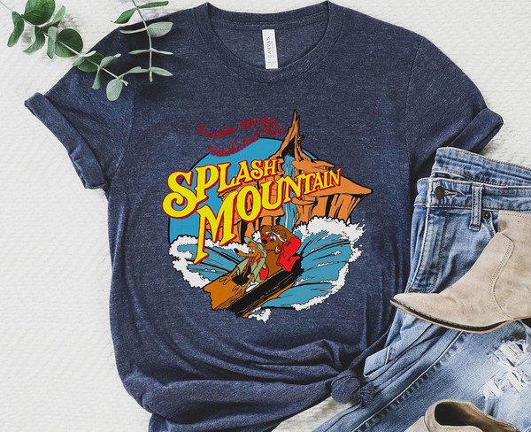 Br'Er Rabbit Fox Bear Laughing Splashing Satisfactual Fun Splash Mountain Shirt  One Last Splash 1989 2023 Disney T-shirt  Disneyland Trip - 3.jpg