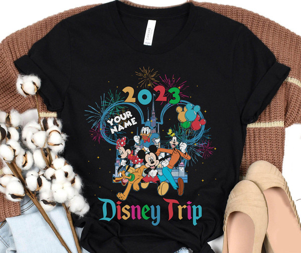 Custom Name Mickey And Friends Disney 2023 Trip Shirt  Personalized Disney World T-shirt  Disneyland Family Vacation Tee  Magic Kingdom - 5.jpg