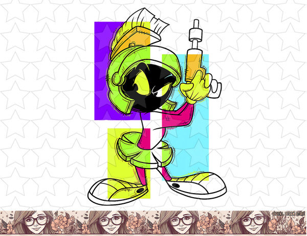 Looney Tunes Marvin The Martian Pop Art png, sublimation, digital download .jpg
