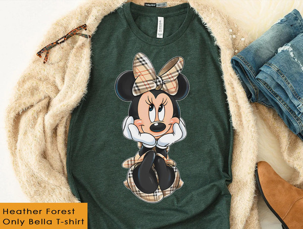 Mickey and Minnie Mouse Plaid Shirt  Disney Valentine's Day T-shirt  Disneyland Couple Matching Tee  Disneyland Trip Gift for Him Her - 3.jpg