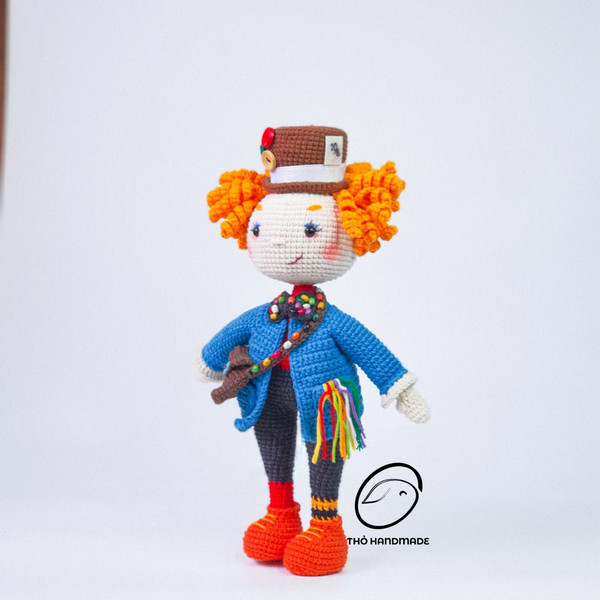 The Mad Hatter crochet amigurumi doll, amuigurumi Mad Hatter, crochet doll stuffed, amigurumi doll, handmade doll, cuddle doll, gift for kid (2).jpg