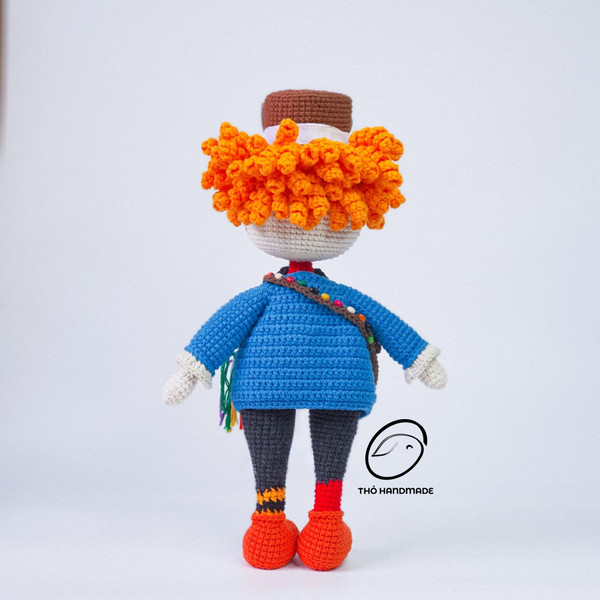 The Mad Hatter crochet amigurumi doll, amuigurumi Mad Hatter, crochet doll stuffed, amigurumi doll, handmade doll, cuddle doll, gift for kid (3).jpg