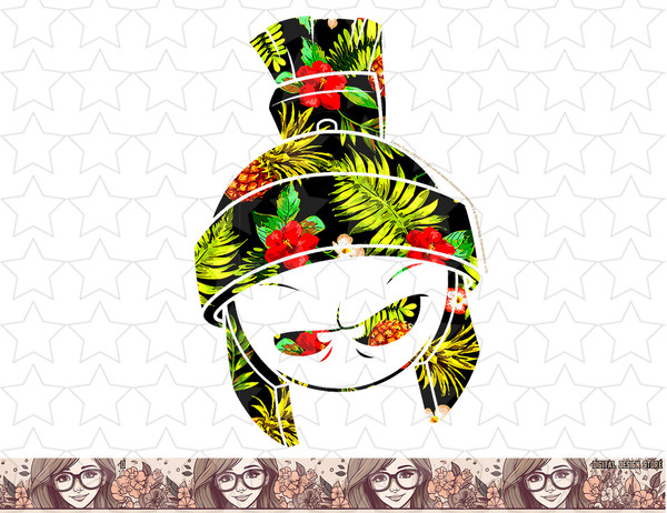 Looney Tunes Marvin The Martian Tropical Helmet Fill png, sublimation, digital download .jpg