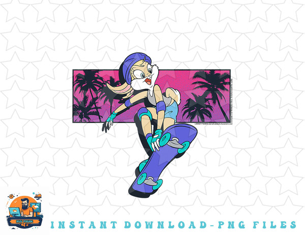 Looney Tunes Lola Bunny Skateboard Portrait png, sublimation, digital download.jpg