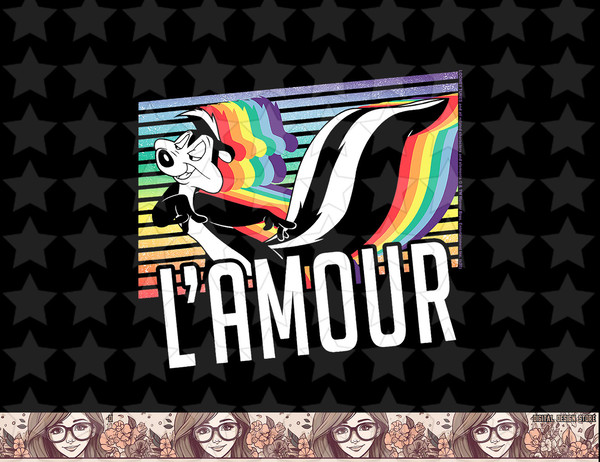 Looney Tunes Pride Pepe Le Pew LAmour png, sublimation, digital download .jpg