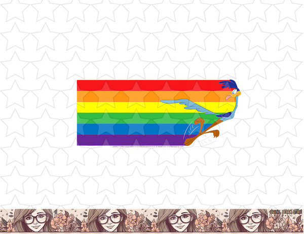 Looney Tunes Pride Road Runner Rainbow png, sublimation, digital download .jpg