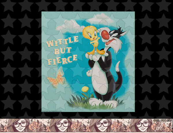 Looney Tunes Sylvester and Tweety Widdle But Fierce png, sublimation, digital download .jpg