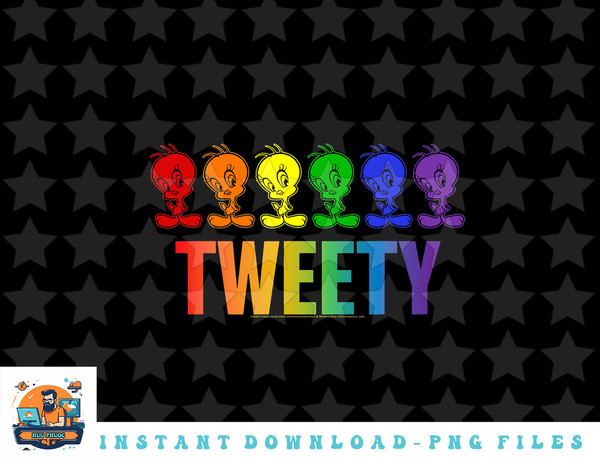 Looney Tunes Pride Tweety Rainbow png, sublimation, digital download.jpg