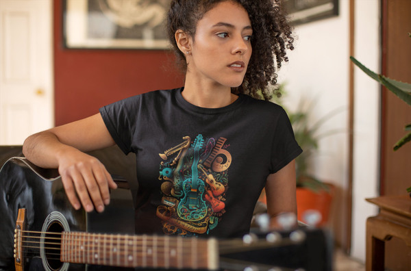 Music Lover Musical Instrument T-shirt Gift for Her Musical T-shirt Gift for Him - 1.jpg
