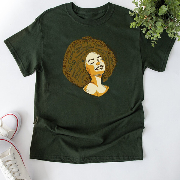 Powerful Afro Woman Shirt, Afrocentric Shirt, Afro Praying Shirt, Afro American Shirt, Black Woman Shirt, Black Girl Magic Shirt, BLM Shirt - 2.jpg