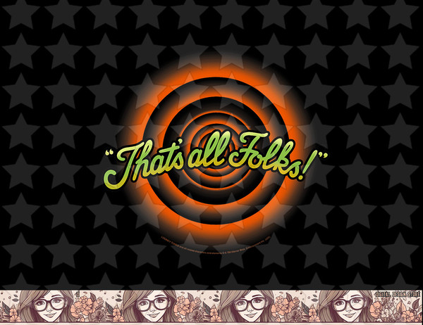 Looney Tunes Thats All Folks Classic png, sublimation, digital download .jpg