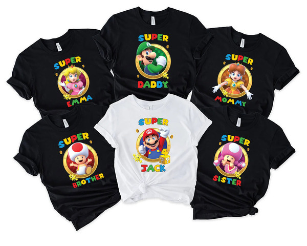 Custom Super Daddio Birthday Shirt, Personalize Family shirts, Birthday Party T-Shirt - 1.jpg