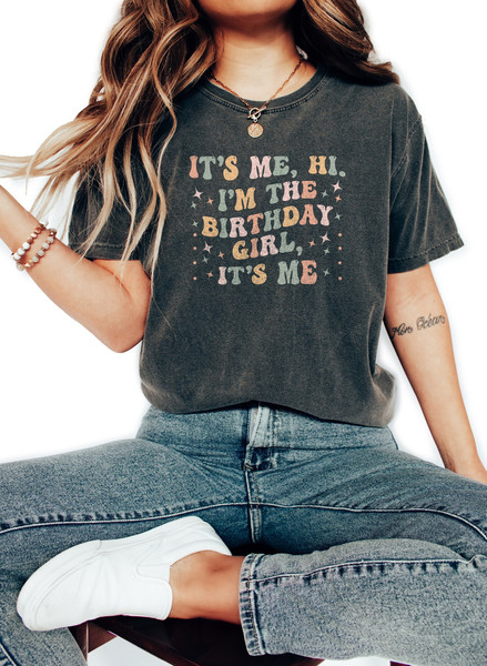 It's Me Hi I'm The Birthday Girl Shirt,Birthday Party Shirt,Birthday Squad,Youth Birthday Girl Shirt,Birthday Shirt,Birthday Girl Shirt - 1.jpg