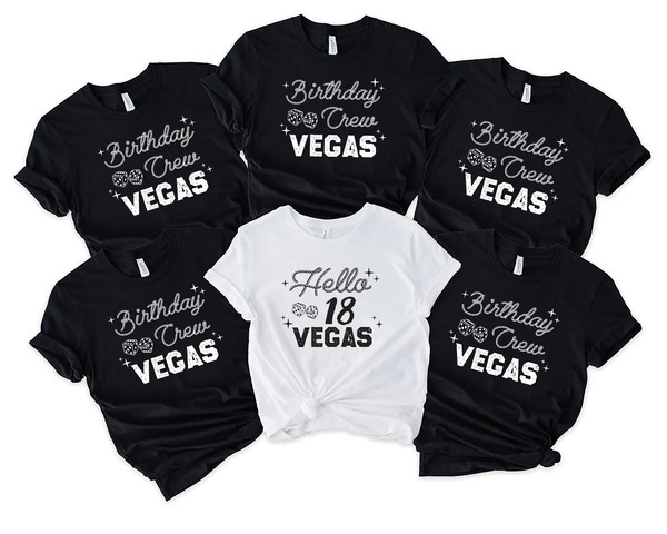 Las Vegas 18th Birthday Shirts, Vegas Birthday, Hello 18th Birthday Girls Trip Group Shirt Birthday Crew Retro Cowgirl - 1.jpg