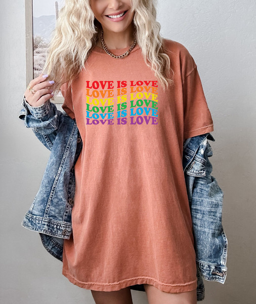 Love is Love T-Shirt, Womens Love is Love Shirt, Pride Shirt, Mens Love is Love Shirt, Kindness Shirts, LGBTQ Support Tees, Gay Pride Shirt - 2.jpg