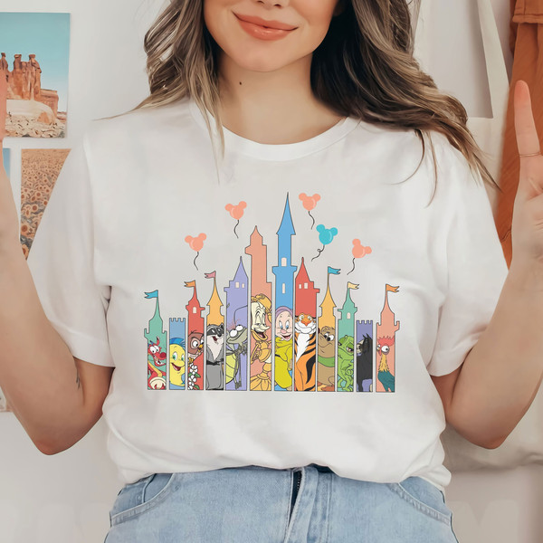 Vintage Disneyworld Shirt, Disnet character Castle Shirt, Disney Castle Shirt, Disney Funny Shirt, Disney Villains Shirt, Disney Family - 1.jpg