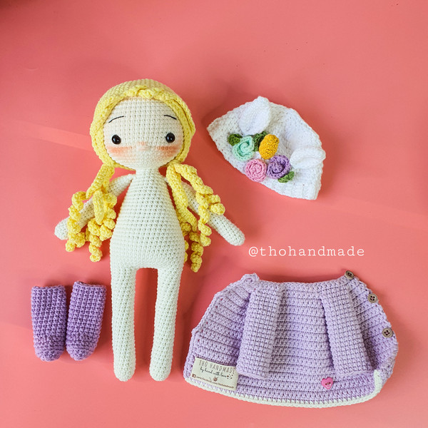 crochet doll for sale, amigurumi doll for sale, amigurumi toy for sale, princess doll, stuffed doll, cuddle doll, amigurumi girl (10).jpg