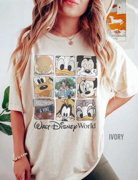 Vintage Walt Disney Comfort colors shirt, Classic Mickey and Friends Shirt, Retro Mickey Shirt, Disney Family Shirt, Disneyworld Shirt - 1.jpg