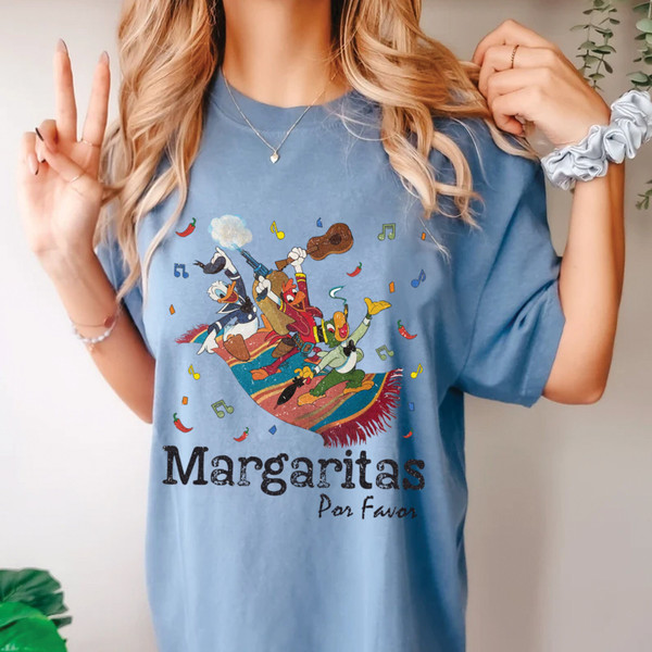 Retro Disney The Three Caballeros Shirt, Retro Disney Margaritas Por Favor Donald Duck Jose Carioca Panchito Pistoles Shirt, Disney Festival - 4.jpg