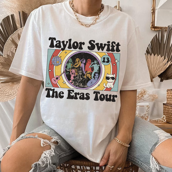 Taylor The Eras Tour Sweatshirt Retro Album Shirt Merch Hoodie
