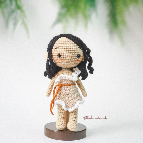 Monoa crochet amigurumi doll, amigurumi princess doll, crochet monoa stuffed, amigurumi monoa princess island, baby shower, birthday gift (8).jpg