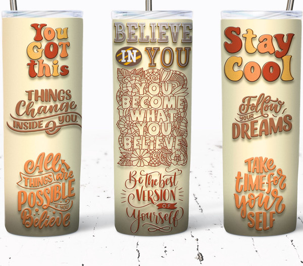 3d Motivation Quotes Tumbler, Design Straight Tumbler, Design Straight Skinny Tumbler.Jpg