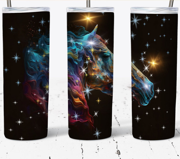 Mystical Horsehead Nebula Tumbler, Mystical Horsehead Nebula Skinny Tumbler.Jpg