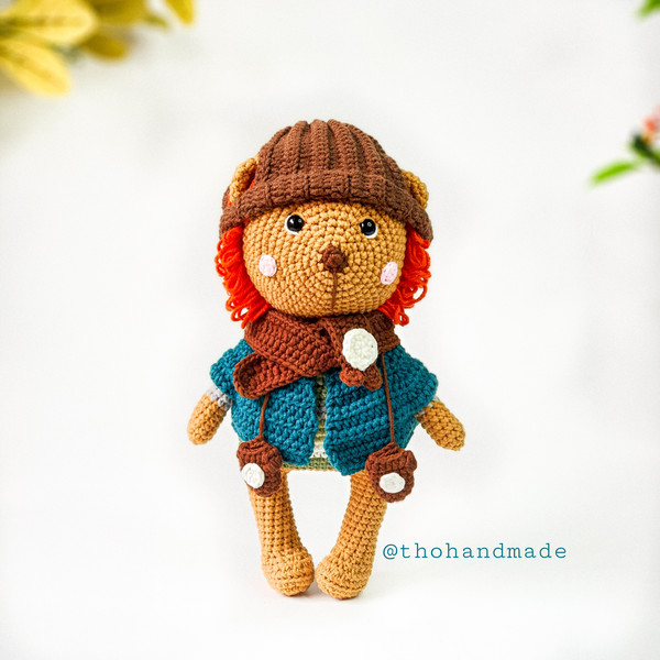 Crochet doll for sale, amigurumi animal, handmade lion, amigurumi toy, amigurumi cuddle lion doll, crochet lion stuffed toy.jpg