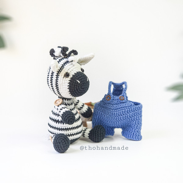 amigurumi zebra crochet doll, amigurumi animal, crochet zebra cuddle doll, crochet doll for sale, stuffed zebra, plushies, baby shower gift (9).jpg