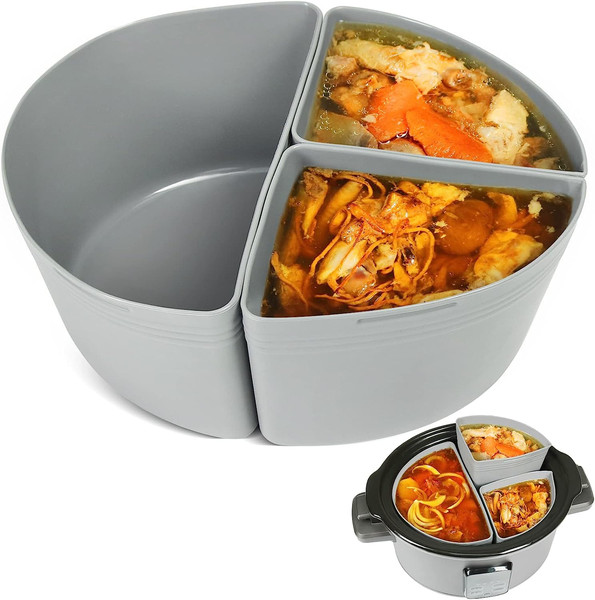 Large Size Crock Pot Liners Divider Insert Reusable Silicone