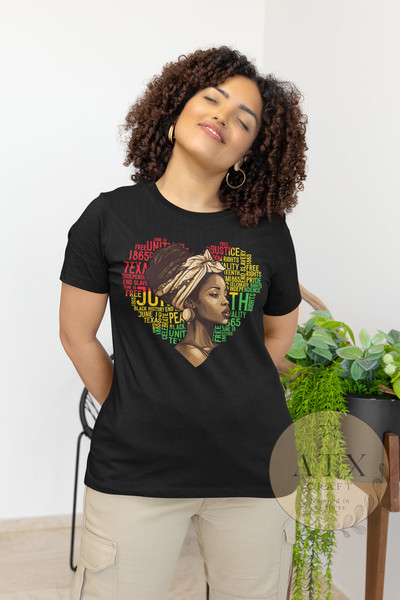 Juneteenth Heart Shirt, Black Owned Shop, Juneteenth Women's Tee, Juneteenth Freeish T-Shirt, Black Culture Shirts, Black Independence Day - 2.jpg