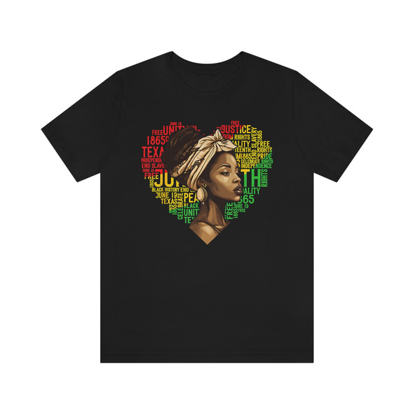 Juneteenth Heart Shirt, Black Owned Shop, Juneteenth Women's Tee, Juneteenth Freeish T-Shirt, Black Culture Shirts, Black Independence Day - 6.jpg