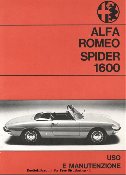Alfa Romeo Duet Spider 1600 Use & Maintenance 1967 italien .png