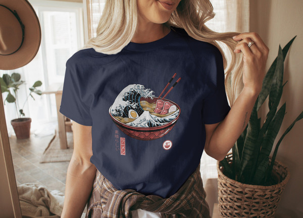 Japanese Noodle T Shirt, Japanese Shirt, Anime Crewneck T-shirt, Anime Movie Shirt, Funny Anime Shirt, Vintage Anime T Shirt, Japanese Style - 4.jpg