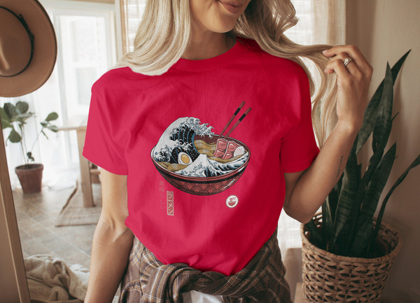 Japanese Noodle T Shirt, Japanese Shirt, Anime Crewneck T-shirt, Anime Movie Shirt, Funny Anime Shirt, Vintage Anime T Shirt, Japanese Style - 7.jpg