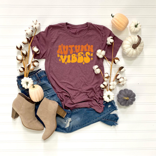 Autumn Vibes Lettering Shirt,2022 Cute Fall Sweatshirt,2022 Fall Vibes Shirt,Halloween Pumpkin Thanksgiving Shirt,Thanksgiving Vibes Shirt - 3.jpg