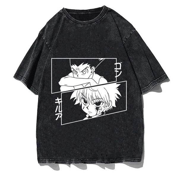 Unisex oversized vintage anime Tshirt, aesthetic clothing, Cotton washed shirts, graphic anime tee, anime manga shirts,anime lover gifts - 1.jpg