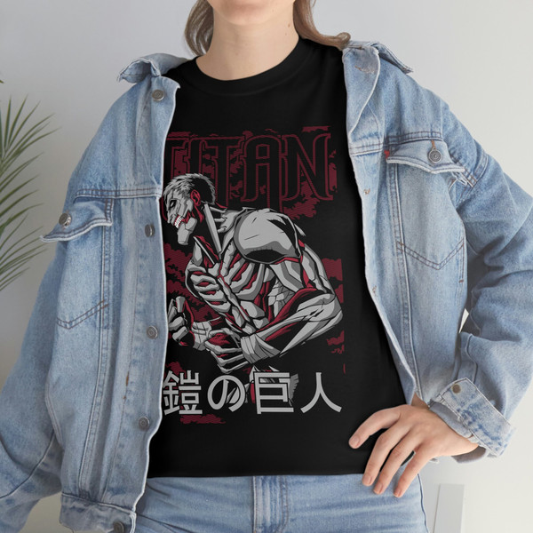 AOT Armored Titan T-Shirt, Graphic Anime Shirt, Gym shirt,  Anime Unisex T-Shirt, Anime Manga Shirt, Anime Lovers Shirt, Gymrat Shirt - 1.jpg