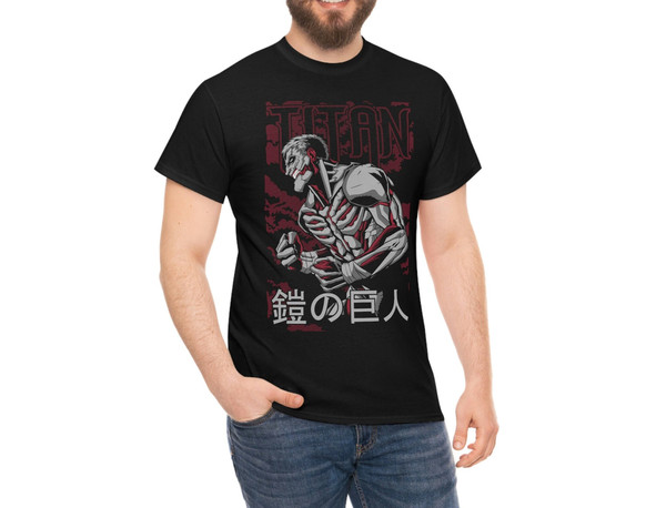 AOT Armored Titan T-Shirt, Graphic Anime Shirt, Gym shirt,  Anime Unisex T-Shirt, Anime Manga Shirt, Anime Lovers Shirt, Gymrat Shirt - 4.jpg