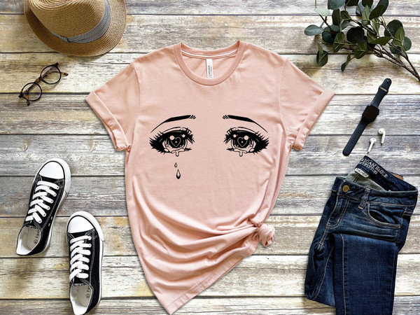 Anime Eyes shirt, Manga SHIRT, Japanese Anime shirt, Love cry tee, Sailor Moon shirt, Anime Jumper, - 1.jpg