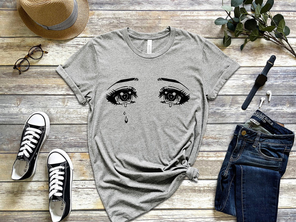 Anime Eyes shirt, Manga SHIRT, Japanese Anime shirt, Love cry tee, Sailor Moon shirt, Anime Jumper, - 3.jpg