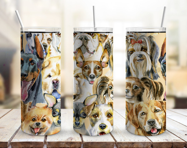 Dog Breeds 20oz Straight Tumbler Wrap Seamless Design PNG.jpg